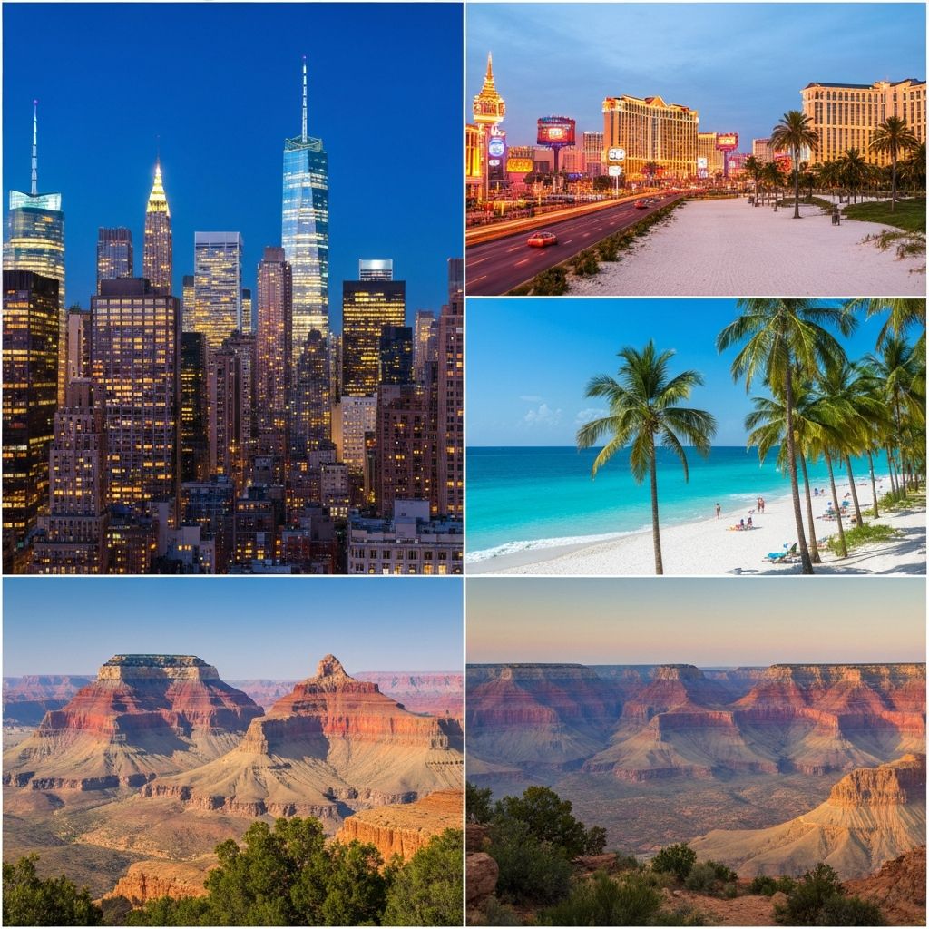 Popular US travel destinations
